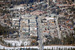 14 Banff Downtown Close Up With Bow River From Banff Gondola On Sulphur Mountain In Winter.jpg